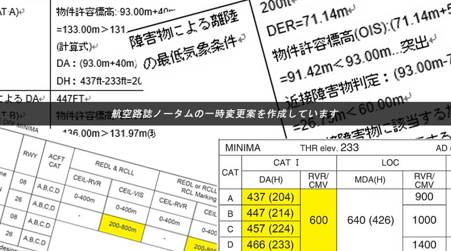 航空路誌ノータム案